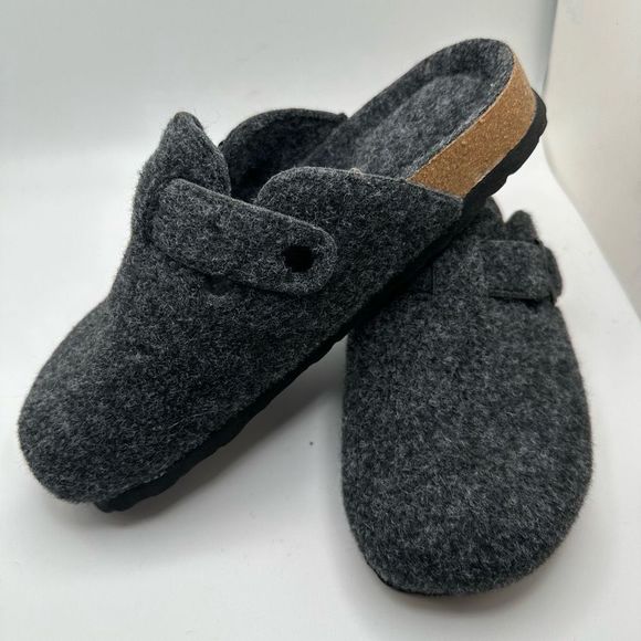 CUSHIONAIRE Womens Clog 6 GRAY WOOL - Picture 7 of 7